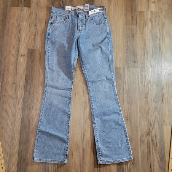 Juniors Size 4 Levi's 515 Boot Cut Jeans Light Washed 28"x32" New - Picture 9 of 9